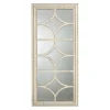 Kirkland's Home Antique Whitewashed Diamond Panel Wall Mirror- Decorative Mirrors