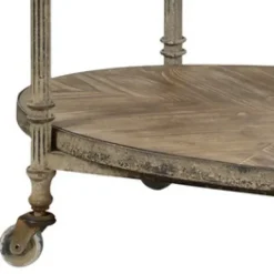 Kirkland's Home Antique Wood And Metal Bar Cart- Kitchen Islands & Bar Carts