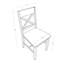 Kirkland's Home Antique Wood Dining Chairs, Set Of 2- Dining Chairs