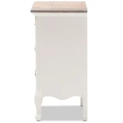 Kirkland's Home Antique Wooden 3-Drawer Nightstand- Nightstands