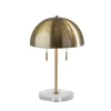 Kirkland's Home Antiqued Brass Dome Shade Table Lamp- Table Lamps