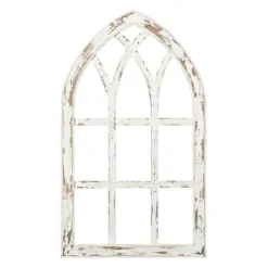 Kirkland's Home Antiqued Window Pane Arch Plaque- Wall Plaques