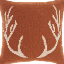 Kirkland's Home Antlers Cotton Throw Pillow- Pillows