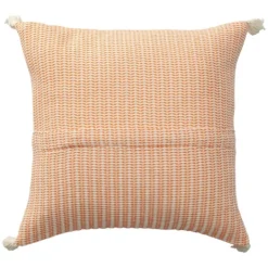Kirkland's Home Apricot Trapeze Organic Cotton Throw Pillow- Pillows