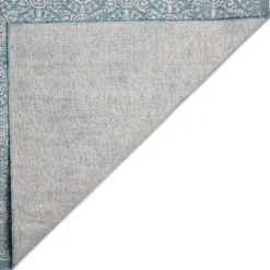 Kirkland's Home Aqua Embellished Indoor/Outdoor Area Rug, 3X4- Outdoor Rugs