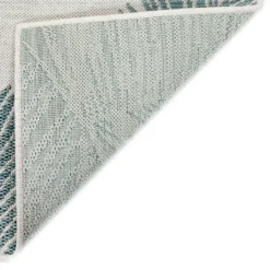 Kirkland's Home Aqua Forest Leaf Indoor/Outdoor Area Rug, 6X9- Outdoor Rugs