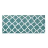 Kirkland's Home Aqua Geometric Pattern Reversible Bath Mat, 60 In- Bathroom Rugs
