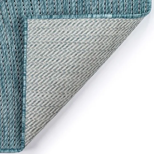 Kirkland's Home Aqua Intertwine Indoor/Outdoor Area Rug, 7X9- Outdoor Rugs