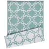 Kirkland's Home Aqua Moroccan Trellis Outdoor Area Rug, 4X6- Outdoor Rugs