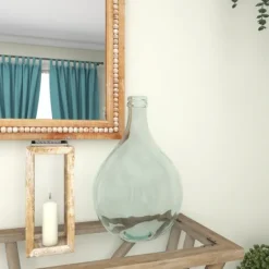 Kirkland's Home Aqua Teardrop Glass Tabletop Decorative Vase- Vases