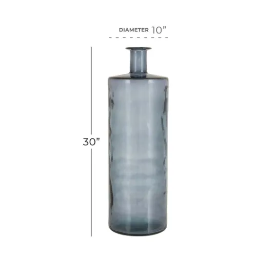 Kirkland's Home Aquamarine Tall Bottle Decorative Vase- Vases