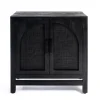 Kirkland's Home Arch Cane And Wood Cabinet- Cabinets & Sideboards