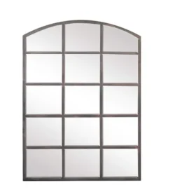 Kirkland's Home Arched Windowpane Wall Mirror- Decorative Mirrors