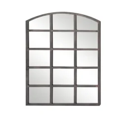 Kirkland's Home Arched Windowpane Wall Mirror- Decorative Mirrors