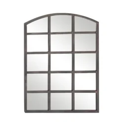 Kirkland's Home Arched Windowpane Wall Mirror- Decorative Mirrors