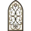 Kirkland's Home Arched Wood And Metal Layered Scroll Wall Plaque- Wall Plaques