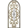Kirkland's Home Arched Wood And Metal Scroll Wall Plaque- Wall Plaques