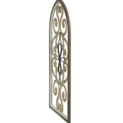 Kirkland's Home Arched Wood And Metal Scroll Wall Plaque- Wall Plaques