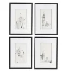 Kirkland's Home Architectural Drawings Framed Art Prints, Set Of 4- Framed Art