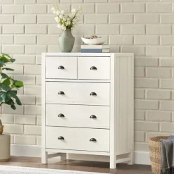 Kirkland's Home Arden Wood 5-Drawer Chest- Dressers & Chests