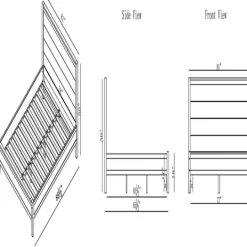 Kirkland's Home Arden Wood Panel King Bed- Beds & Headboards