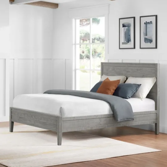 Kirkland's Home Arden Wood Panel Queen Bed- Beds & Headboards