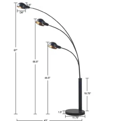 Kirkland's Home 3-Arm Adjustable Floor Lamp- Floor Lamps