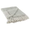 Kirkland's Home Artichoke Herringbone Fringe Throw- Blankets & Throws