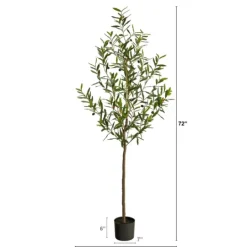 Kirkland's Home Artificial Fruiting Potted Olive Tree- Trees & Topiaries