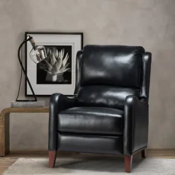 Kirkland's Home Arturo Leather Wingback Recliner- Accent Chairs