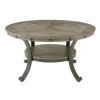 Kirkland's Home Ash Round Nailhead Coffee Table- Coffee Tables