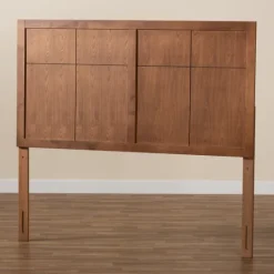 Kirkland's Home Ash Walnut Wood Panel Full Headboard- Beds & Headboards