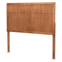 Kirkland's Home Ash Walnut Wood Panel Queen Headboard- Beds & Headboards
