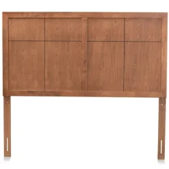 Kirkland's Home Ash Walnut Wood Panel Queen Headboard- Beds & Headboards