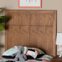Kirkland's Home Ash Walnut Wood Panel Twin Headboard- Beds & Headboards