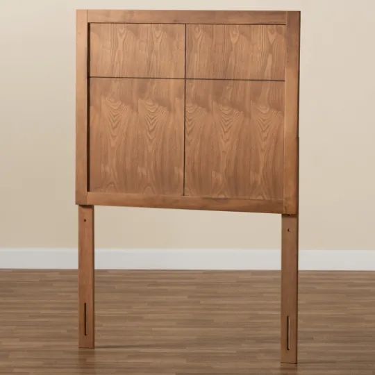 Kirkland's Home Ash Walnut Wood Panel Twin Headboard- Beds & Headboards