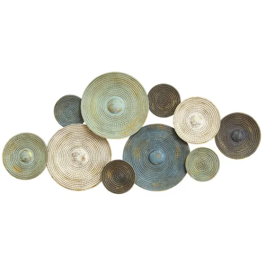 Kirkland's Home Asheville Textured Plates Metal Wall Plaque- Wall Plaques