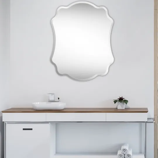 Kirkland's Home Ashley Scallop Edge Beveled Mirror- Decorative Mirrors