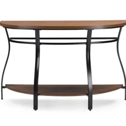 Kirkland's Home Ashlie Curved 2-Tier Console Table- Console Tables