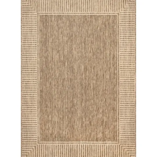 Kirkland's Home Asia Stripe Border Outdoor Rug, 8X10- Outdoor Rugs