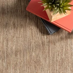 Kirkland's Home Asia Stripe Border Outdoor Rug, 8X10- Outdoor Rugs