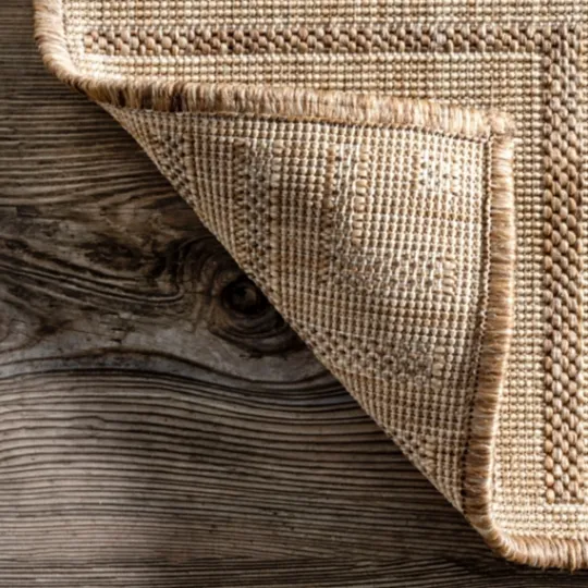 Kirkland's Home Asia Stripe Border Outdoor Rug, 8X10- Outdoor Rugs