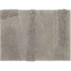 Kirkland's Home Asymmetrical Cotton Bath Mat, 34 In.- Bathroom Rugs