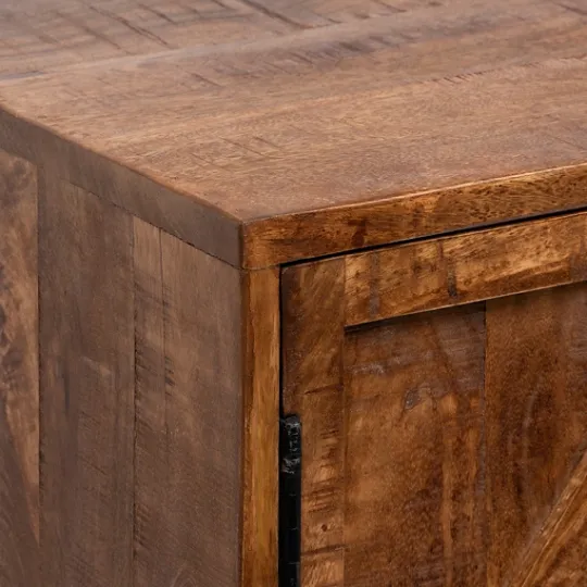 Kirkland's Home Austin Warm Wood Farmhouse Cabinet- Cabinets & Sideboards