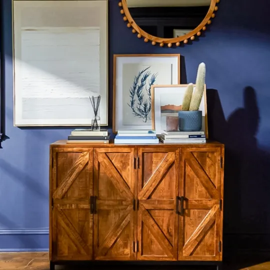 Kirkland's Home Austin Warm Wood Farmhouse Cabinet- Cabinets & Sideboards