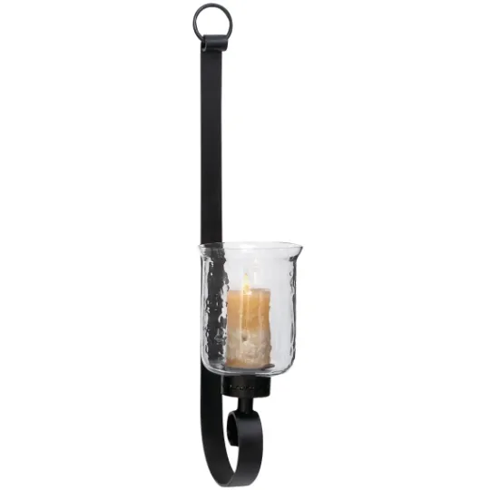 Kirkland's Home Axel Black Iron Scroll Sconce- Sconces