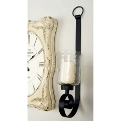 Kirkland's Home Axel Black Iron Scroll Sconce- Sconces