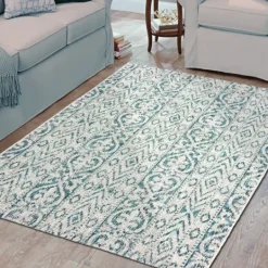 Kirkland's Home Azure Terrace Sun Shower Outdoor Area Rug, 7X9- Outdoor Rugs