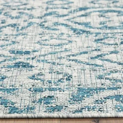 Kirkland's Home Azure Terrace Sun Shower Outdoor Area Rug, 5X8- Outdoor Rugs