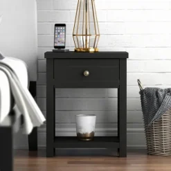 Kirkland's Home Bailie Wooden Side Table- Accent & End Tables